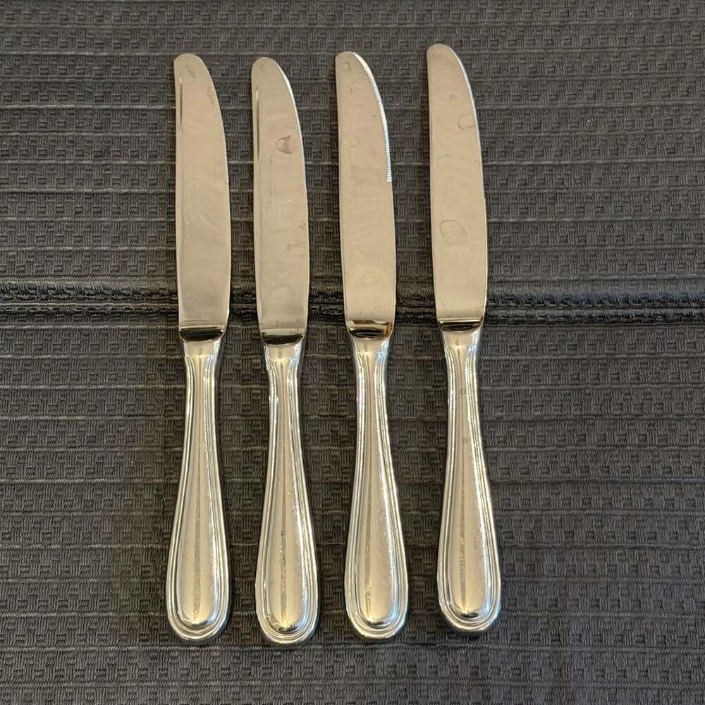 Wallace Royal Thread Stainless Dinner Knives Set of 4